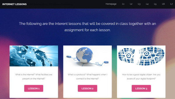internet lessons